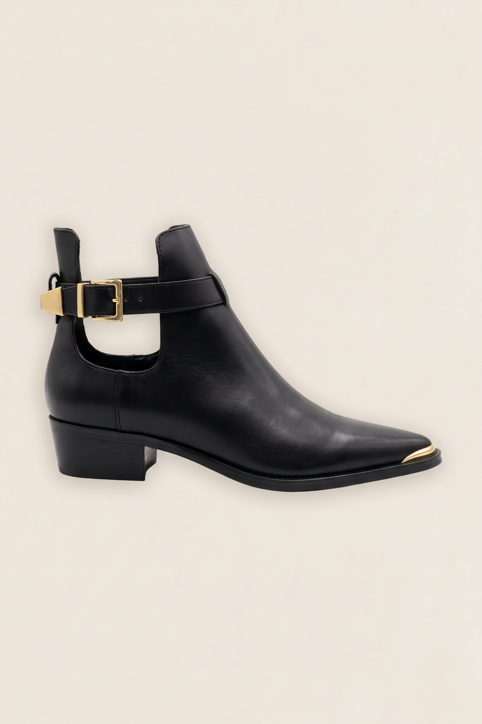 Botas Gaby Piel Negro-The Nook Store