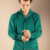 Logo shirt, 100% corduroy, no pockets, LO24