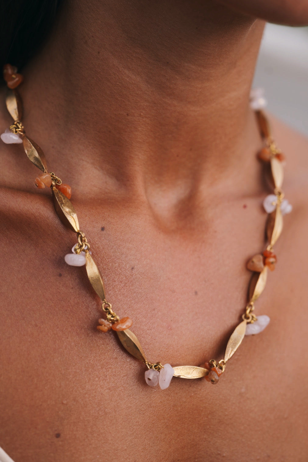 Collar Coral Naranja y Rosa CO92-The Nook Store