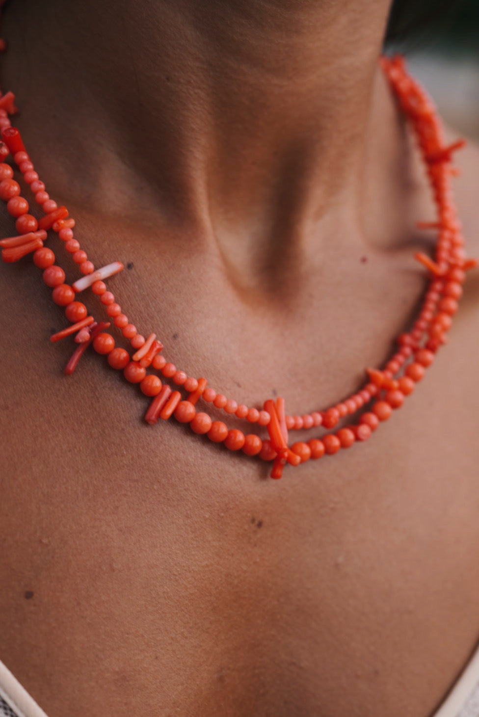 Collar Koralle multi coral Co09-The Nook Store