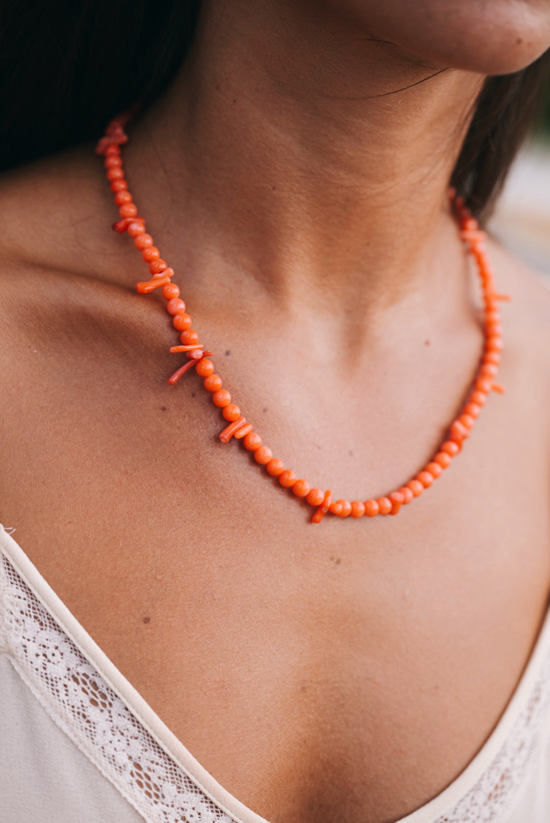 Collar Koralle multi coral Co09-The Nook Store