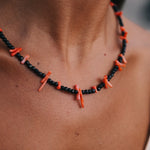 Collar Koralle multi coral y negro Co16-The Nook Store