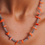 Collar Koralle multi coral y gris Co15-The Nook Store
