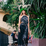 Conjunto Caetana Palmeras Negro/Crudo