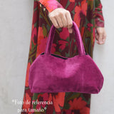 BOLT27 Bolso Terciopelo Burdeos