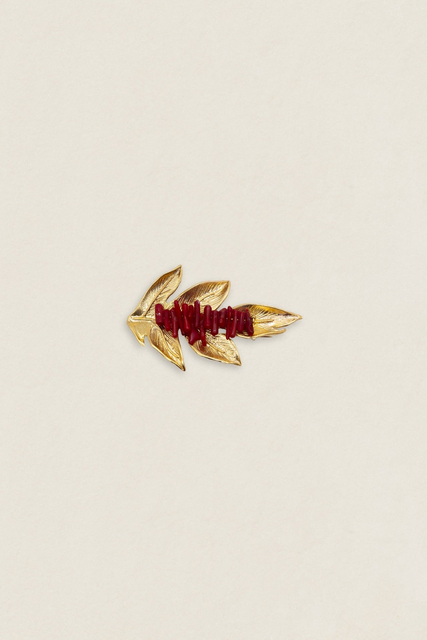 Broche BR25 hoja coral