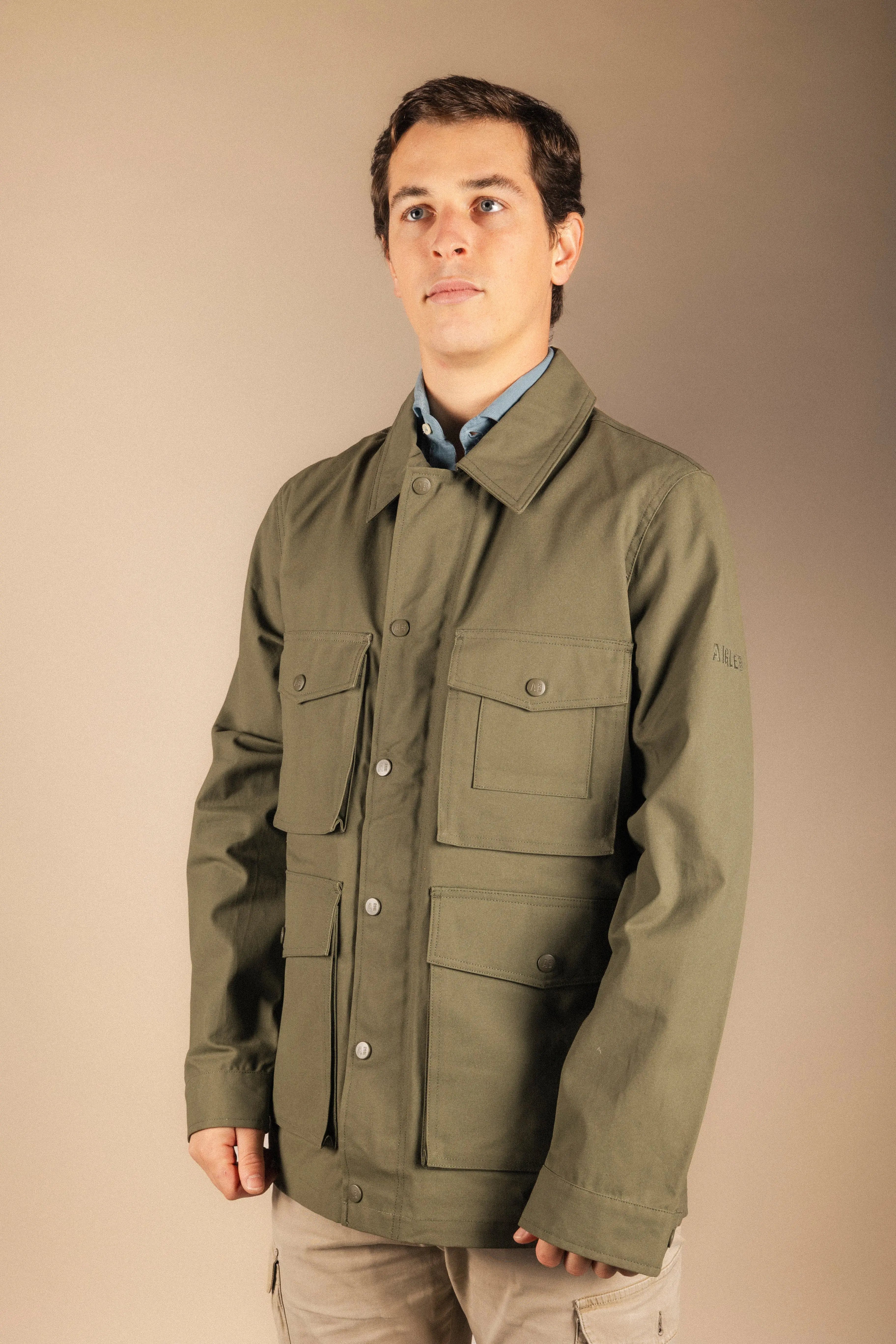 Chaqueta Aigle coated safari verde tallis-The Nook Store