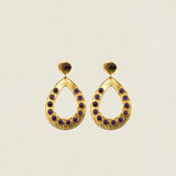 Pendientes PEN24 Drop Circles Stone The Nook Store