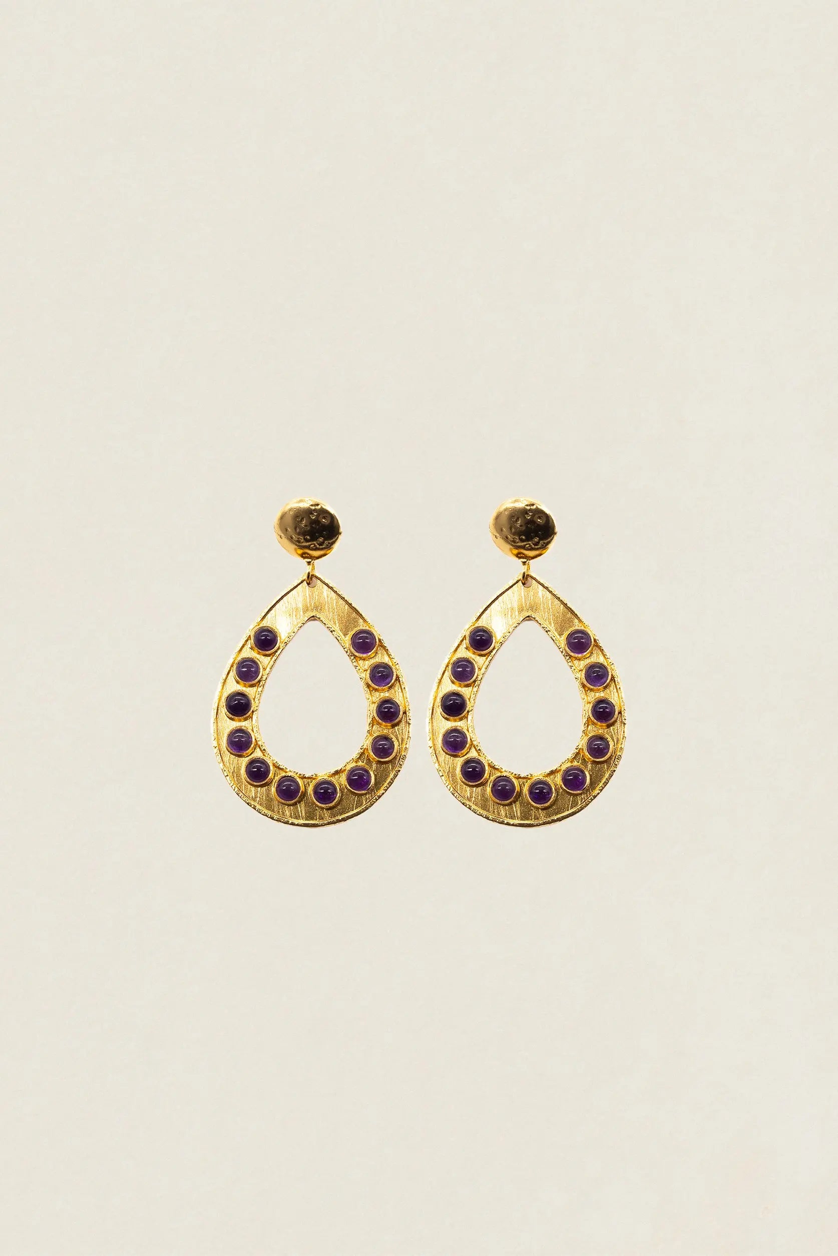 Pendientes PEN24 Drop Circles Stone The Nook Store