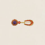 Broche Lodi Coral/Morado BR02-The Nook Store