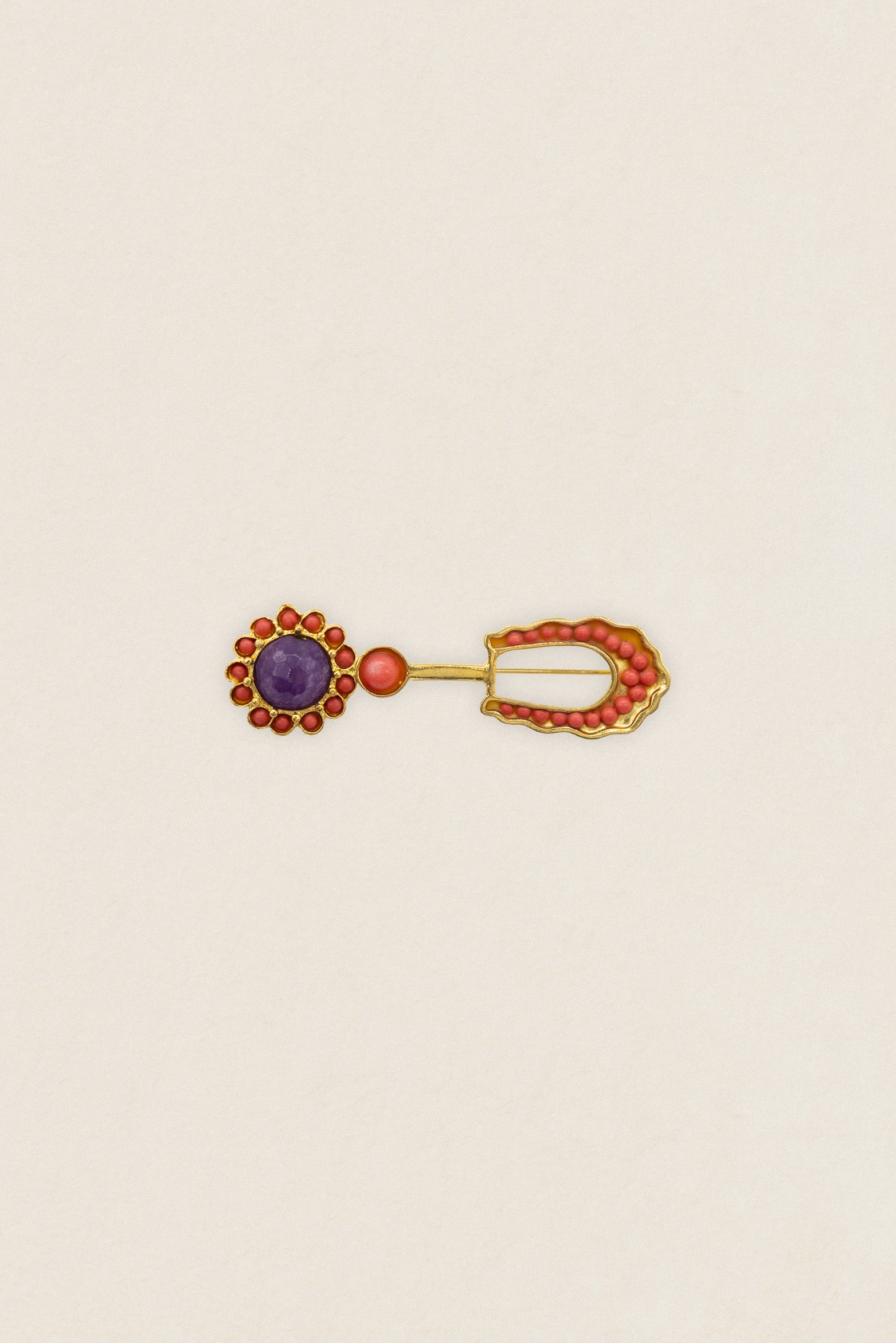 Broche Lodi Coral/Morado BR02-The Nook Store