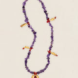 Collar Mauve Hojas Granada Plana CO99-The Nook Store