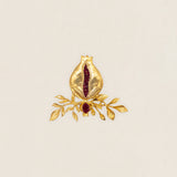 BR31 pomegranate branch brooch