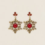 Pendientes Corona Flores PEN209-The Nook Store