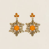 Pendientes Corona Flores PEN209-The Nook Store