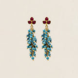 Pendientes Grapes Triple Hoja PEN153-The Nook Store