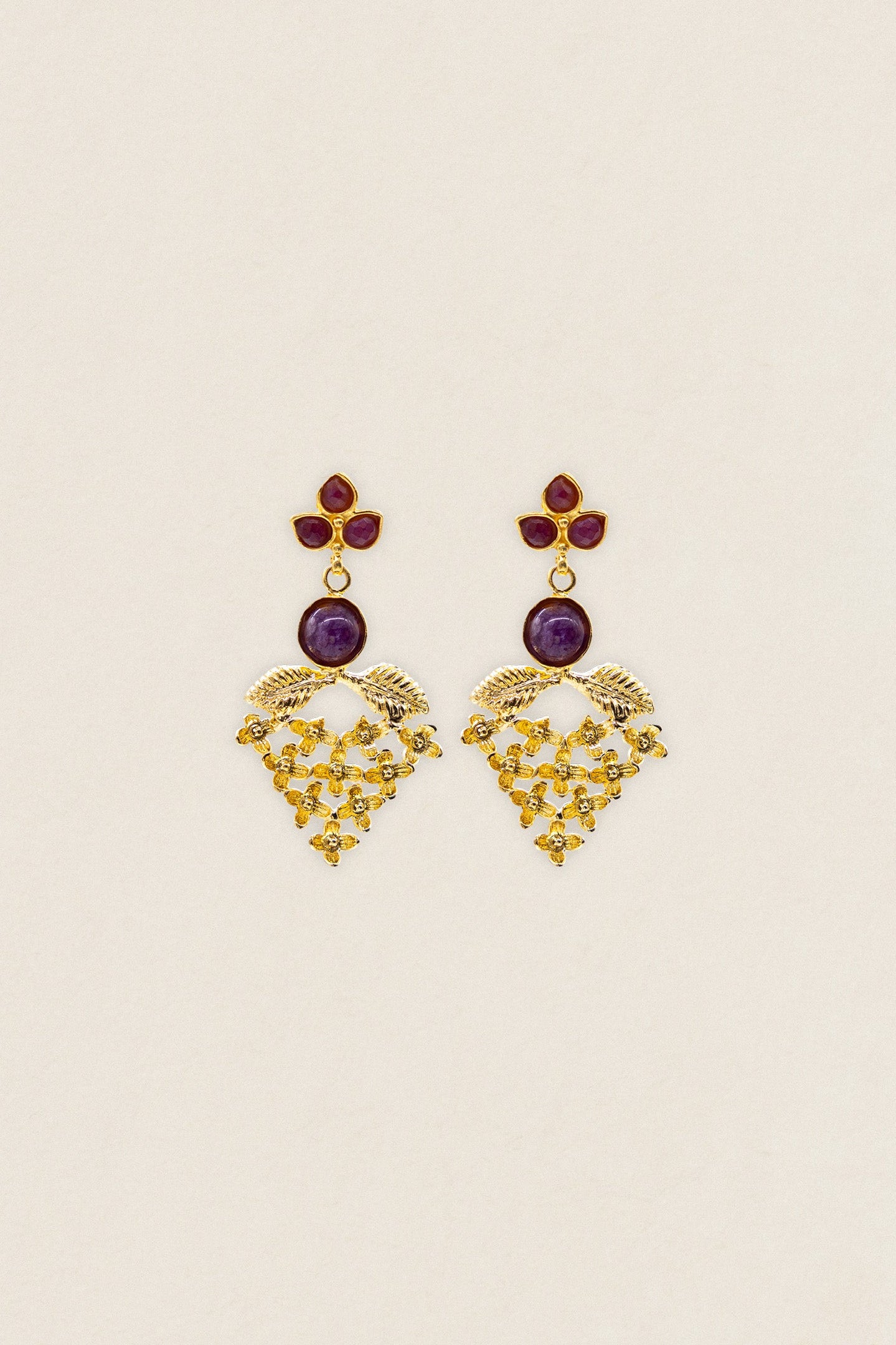 Pendientes Racimo Flores PEN221-The Nook Store