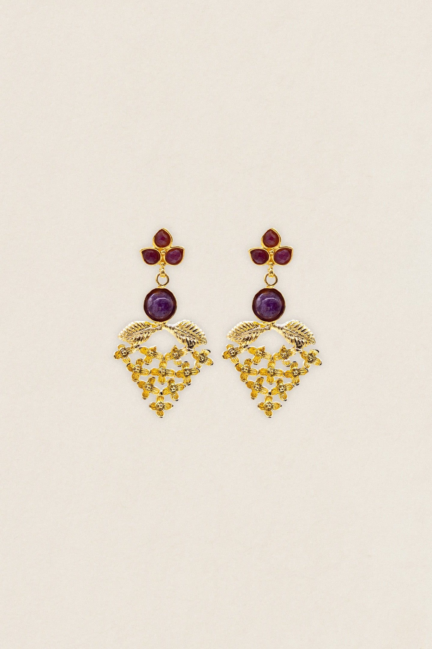 Pendientes Racimo Flores PEN221-The Nook Store