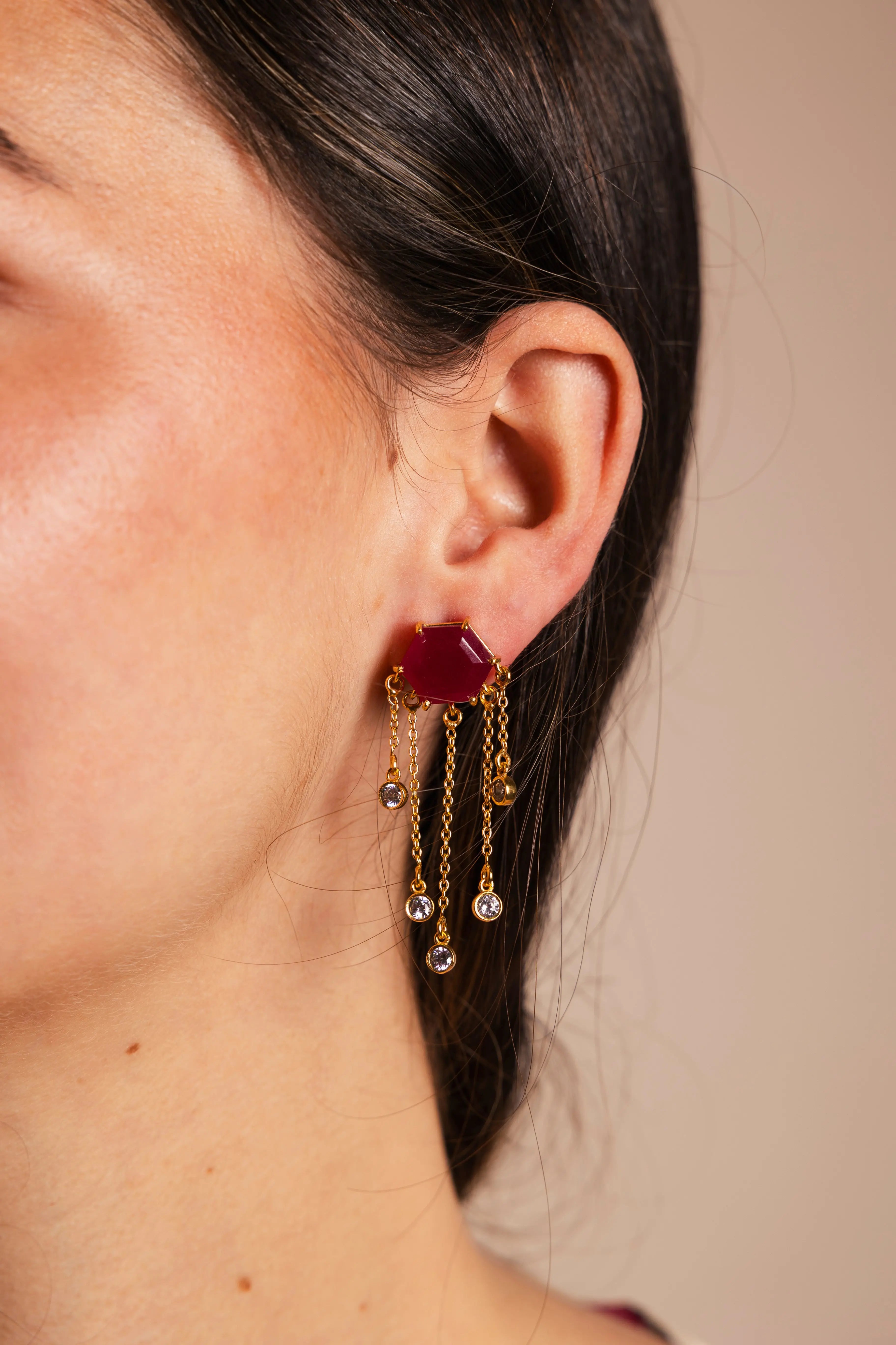 Pendientes Hexa Stone PEN119