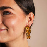 Pendientes Carmeron Triple Flor Dorado PEN97