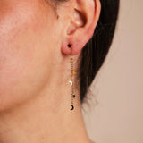 Pendientes Cadena Estrellas y Lunas PEN161