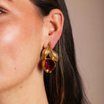 Pendientes Doble Hoja Granada PEN45 The Nook Store