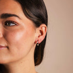 Pendientes Aros Black and White PEN168 The Nook Store