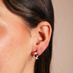 Pendientes Aros Black and White PEN168 The Nook Store