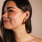 Pendientes Hoja Granada PEN139 The Nook Store