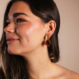 Pendientes Hoja Granada PEN139 The Nook Store