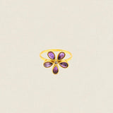 Anillo Flor Petalos Stone AN11