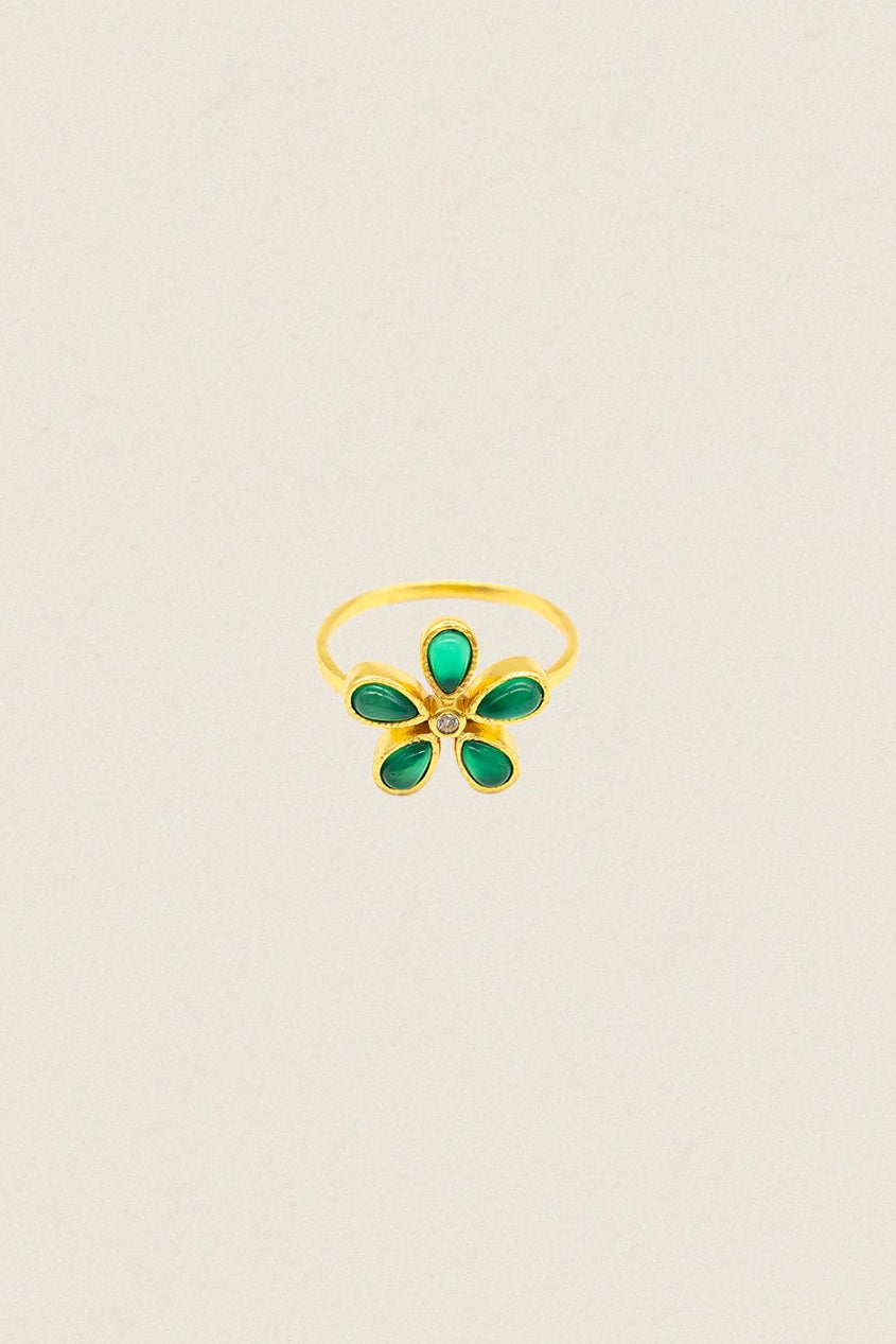 Anillo Flor Petalos Stone AN11