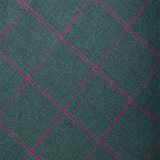 Falda Carola Azul Petróleo Cuadros Morados FAL06