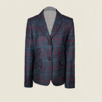 Chaqueta Country Antracita Cuadros Burdeos y Verdes COU05 thenookstore-new