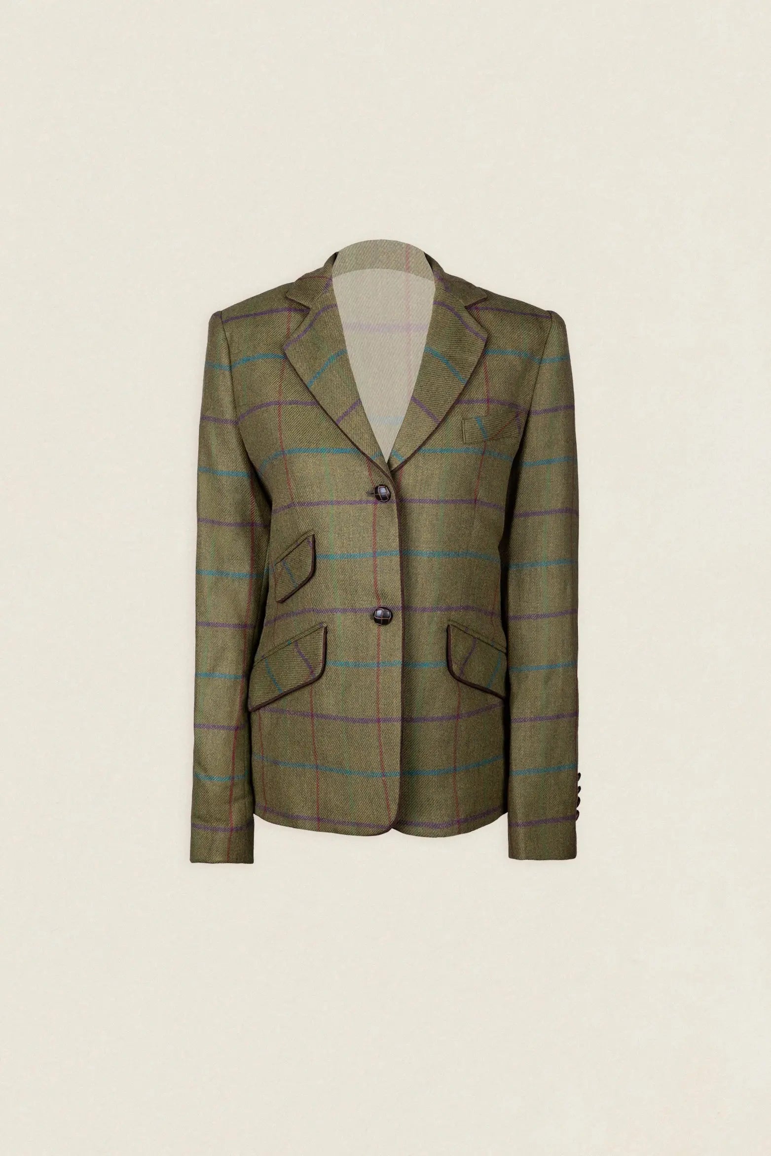 Chaqueta Country Verde Kaki Cuadros Morados Burdeos y Verdes COU07 thenookstore-new