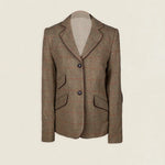 Chaqueta Country Espiga Tostado Cuadros Burdeos COU09 thenookstore-new