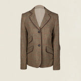 Chaqueta Country Espiga Tostado Cuadros Burdeos COU09 thenookstore-new