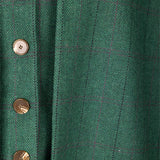 Chaleco con Capa Carlota Espigas Verde Rayas CAP03