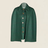 Chaleco con Capa Carlota Espigas Verde Rayas CAP03