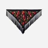 Mantón Niña Pajaros Negro 1M44-The Nook Store