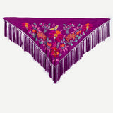 Mantón India Púrpura M366