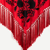 Manton Carmuca Bicolor Rojo/Negro M470