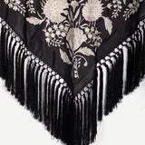 Manton Carmuca Bicolor Negro/Crudo M484