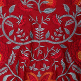 Mantón Camila Teja Flor Roja M496 The Nook Store