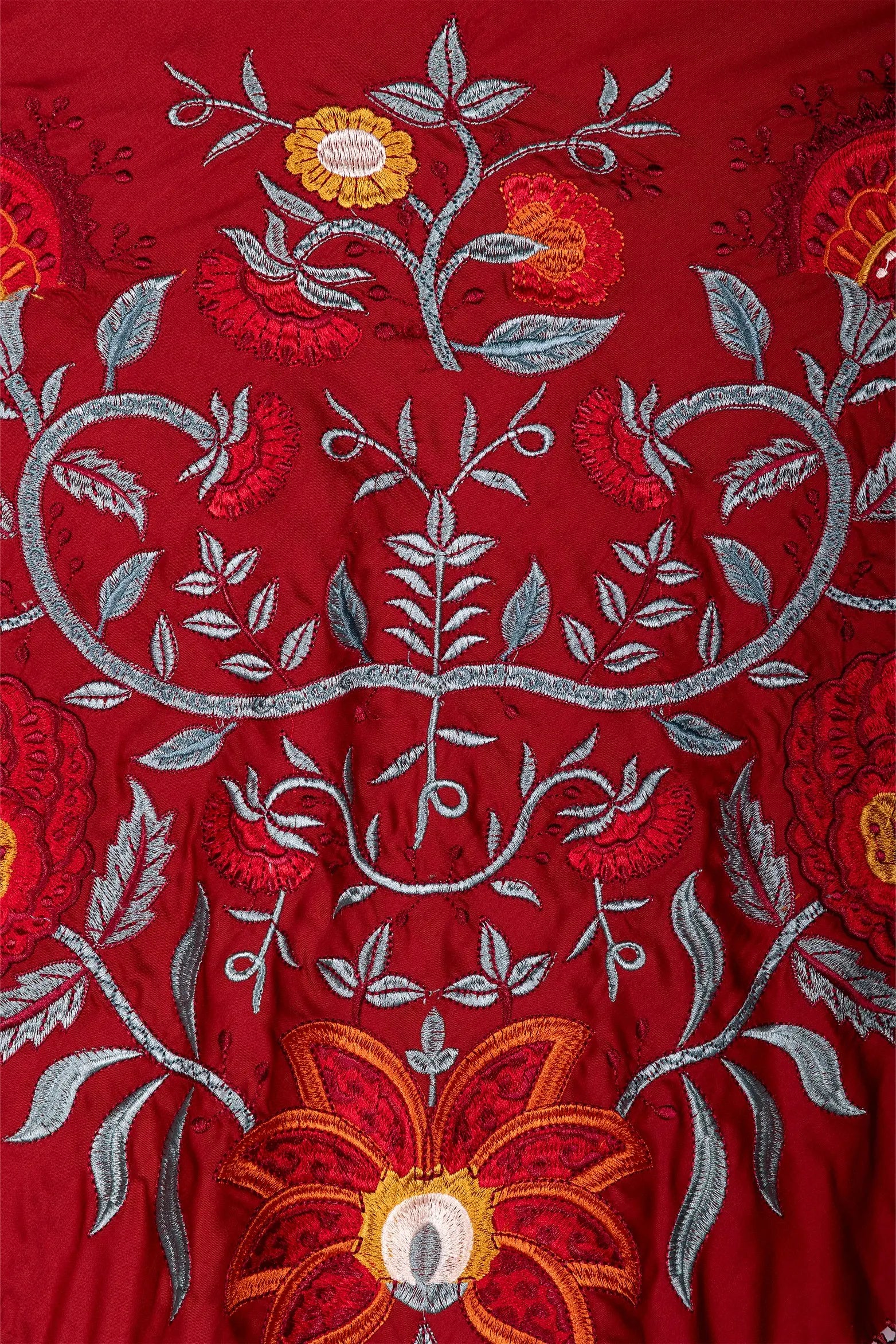 Mantón Camila Teja Flor Roja M496 The Nook Store