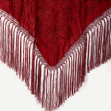 Mantón Carmuca Liso Vino M489