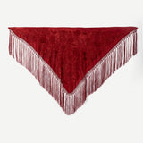 Mantón Carmuca Liso Vino M489