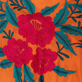 Mantón Gabriela Flores Rojas - Naranja M283 The Nook Store