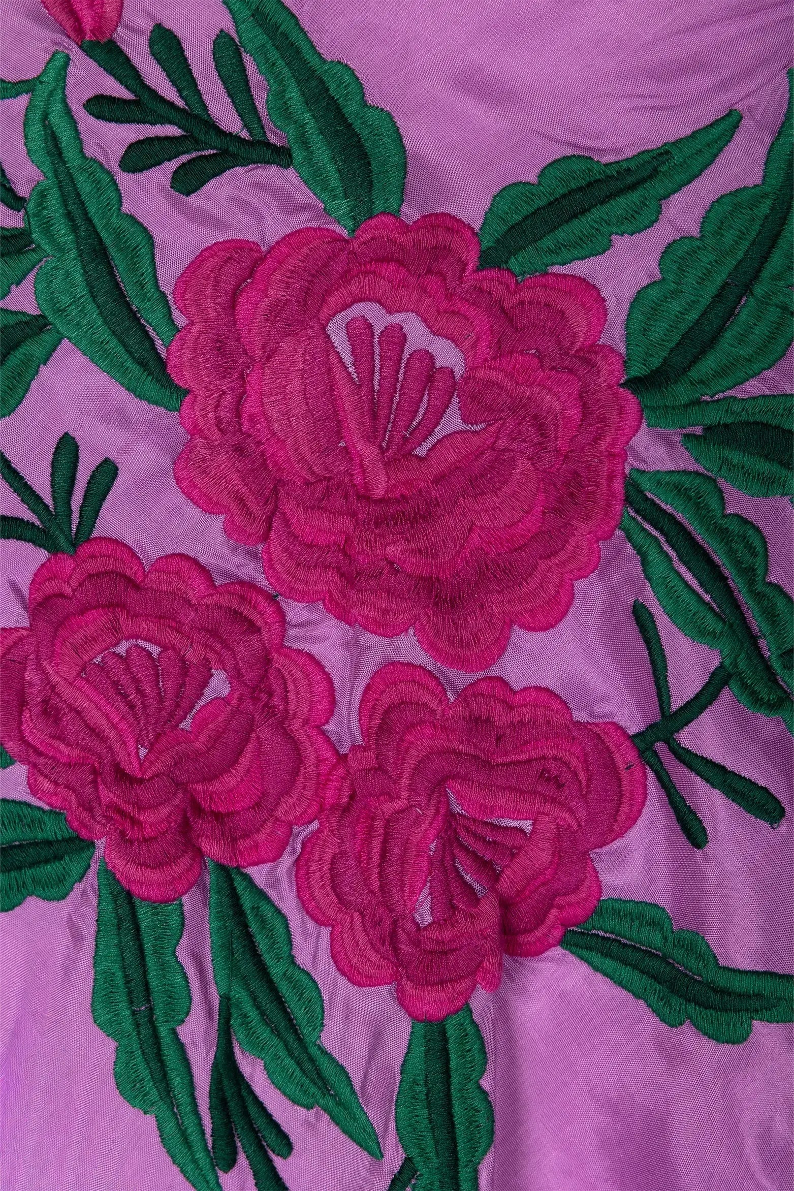 Mantón Gabriela Flores Buganvilla - Lila M234 The Nook Store