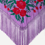Mantón Gabriela Flores Rojas - Lila M263